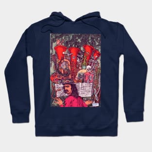 Frank Zappa N°1, by Maximiliano Lopez Barrios Hoodie